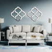 DMDFIRST Arc-Shaped Decorative Wall Mirror Silver 20
