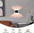 Lightess Indoor Wall Sconce Dimmable 10W, Modern LED Wall Lamp Black, Up Down Wall Mount Lights Mini Metal for Living Room Bedroom Hallway Decor, Warm White, O1185TP