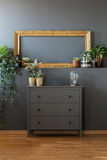 15.7"x394" Dark Grey Peel and Stick Wallpaper - Matte Grey Contact Paper for Bedroom, Wallcovering, Countertops
