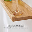 Floating Shelf for Wall Natural Oak Wood Wall Shelves 12 Inch (Upgrade Width 6
