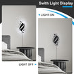 DELIPOP Modern Wall Sconces, 6500K Plug in Spiral LED Wall Sconce, 21W LED Wall Light with 5FT Plug Cord for Bedroom Bathroom Living Room Hallway Balcony