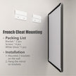 66x40 Inch Black Metal Framed Bathrrom Mirror for Wall, Large Black Matte Rounded Rectangle Bathroom Vanity Mirror, Anti-Rust, Shatterproof, Hangs Horizontally or Vertically