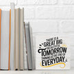 Motivational Gifts for Women Men, There is a Great Big Beautiful Tomorrow Wood Box Sign, Inspirational Quote Desk Decor for Home Office Shelf Cubicle, Rustic Wooden Box Decorative Signs
