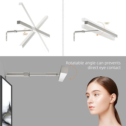 24" Plug in Picture Light for Paintings with Remote Control, 9W LED Art Display Lighting for Gallery, Dartboard, Artwork, Nickel Wall Mounted Picture Frame Light