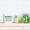 St Patricks Day Decor Funny Bathroom Shamrock Decor Green Four Leaf Clover Would Poop Here Again Wood Sign Funny Home Tabletop Shelf Desk Decor 5 X 5 Inches