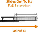 RCHYFEED Pull Out Spice Rack Organizer for Cabinet,Slide out Spice Organizer for Inside Cabinets,Heavy Duty Spice Organization for Kitchen and Pantry,Seasoning,Sauces(1-Tier,6.5