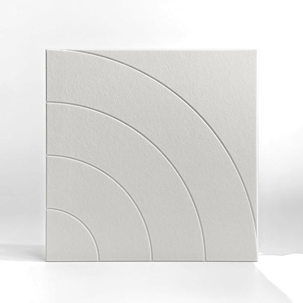 21.65" Large Square Acoustic Panels 4-Pack - Sound Absorbing Wall Panels, Noise Reducing Soundproof Decorative Felt Tiles for Home Office, Studio, Living Room - White