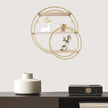 3 Tier Floating Circular Wall Decor Round Decorative Hanging Shelves,Round Wall Shelf,Rounds Shelves Wall Decor,Circle Shelf Set,Storage Display Rack,Hanging Circle Floating Shelves For Kitchen Round