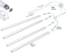 V-Shape Under Cabinet Lighting Kit - 4pcs Sleeker 12