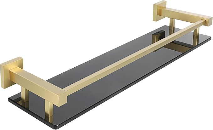 Alise Bathroom Shelves,Glass Shelf for Bathroom, Modern Floating Shelves,20 inch