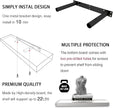 INHABIT UNION White Floating Shelves for Wall-24in Wall Mounted Display Ledge Shelves Perfect for Bedroom Bathroom Living Room and Kitchen Decoration Storage (Set of 2)