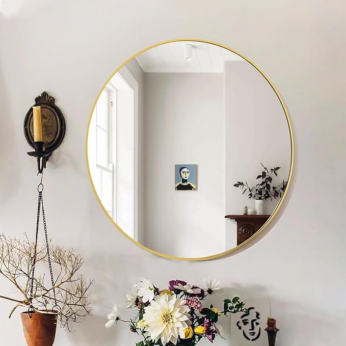 VooBang Gold Round Mirror - 16