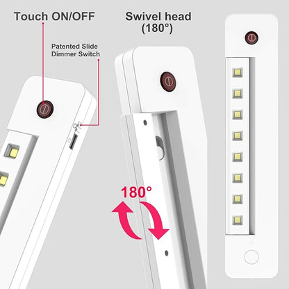BIGLIGHT Under Counter Light Battery Operated, Dimmable Closet Light with Remote and Timer, Wireless Under Cabinet Lighting, Stick on Lights for Pantry Wardrobe Shelf, Warm White, 10 Inch