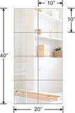 Ruomeng Full Length Wall Mirror Tiles - 10