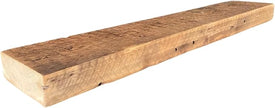 Modern Timber Craft Reclaimed Wood Floating Wall Shelf | Solid Rustic American Barnwood, Floating Shelf Brackets | 2.75