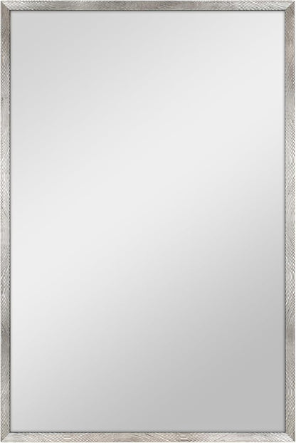MCS Micro Rope Front Loaded Wall Mirror, (20x30, Brushed Nickel)