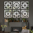 Decor Mirror Size 12x12 inches Square Mirrored Silver Wall Decorative Mirror with Beveled Edge Modern Fashionable Wall-Mounted Mirrors