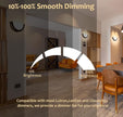 CLOUDY BAY 12 inch Wall Lamp,CRI90+15W 3000K/4000K/5000K Color Temperature Adjustable Dimmable Wall Sconce,LED Half Moon Wall Fixture, Oil Rubbed Bronze