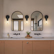Battery Operated Wall Sconce Set of 2 - Dimmable Wireless Lamps for Wall Rechargeable Sconces Set of 2 with Remote Control, Cordless Battery Powered Wall Lights 3000K for Bathroom Bedroom