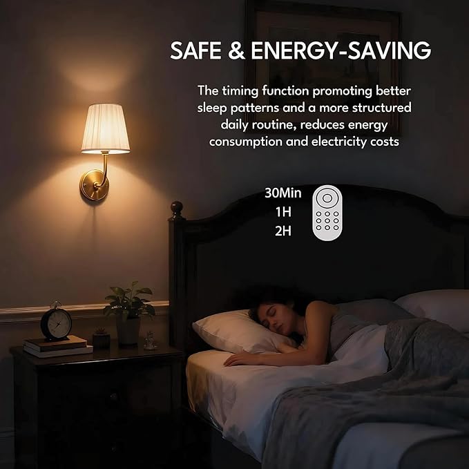 Battery Operated Wall Sconce Set of 2, Dimmable Wireless Gold Wall Lamp with 5200mAh Battery, Rechargeable Wall Sconce Light with Switch and Remote for Living Room, Bedroom, Hallway, Bathroom