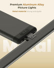 2 Pack Picture Light for Wall Rechargeable Art Light with Remote, 3 Colors & 5 Brightness Levels, 12000mAh Battery Operated Lights for Pictures,Painting,Gallery, Bedroom, Hallway, Frame, Living Room