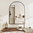 24x36 inch Arch Wall Mirror, Black Arched Bathroom Vanity Mirrors for Over Sink, Metal Frame Room Wall Decor Haning or Leaning for Entryway, Bedroom, Living Room
