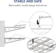 FLEXIMOUNTS Garage Wall Shelving, 1x4 ft, Includes 6 Bike Hooks, Wall Shelf Garage Organization System w/Bike Hangers, Storage Rack, Floating Shelves, 150 lbs Weight Capacity (1 Pack), Classic Series