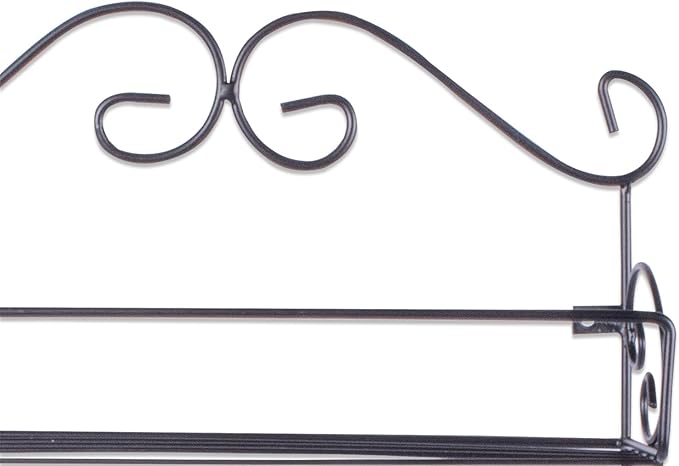 DII Farmhouse Vintage Decorative Metal Pantry Spice Rack Organizer, 12