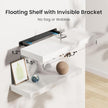 AMADA HOMEFURNISHING Floating Shelves, Wall Shelves for Bathroom/Living Room/Bedroom/Kitchen Decor, White Shelves with Invisible Brackets Set of 3 - AMFS08 | AMADA HOMEFURNISHING, Floating Shelves, Wall Shelves, for Bathroom, for Living Room, for Bedroom