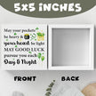 St Patricks Day Decor Irish Blessing Decorations Rustic Shamrock Wood Sign Home Tabletop Shelf Desk Decor May Your Pockets Be Heavy St Patrick's Day Decorations 5 X 5 Inches