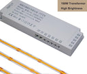 6 Pcs COB LED Strips Bright Dispaly Case Under Cabinet Light,Adhesive Backing Adjustable Brightness, Wardrobes Cabinet,Flexible LED Strips Light (Cool White, 6 * 40inch LED Strips)
