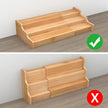 Spice Rack Kitchen Cabinet Organizer- 3 Tier Bamboo Expandable Display Shelf Yellow