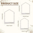 3 Set Wall Shelf 9.8 x 7.1 Inch Wooden Hanging Shelf Deep Display Storage Shelves Floating Shelves for Home Office Room Mini Figures Potted Plants Wall Decor (House,White)