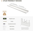 Picture Ledge Shelf, Wood Floating Shelves Set of 2, 36 inch Picture Ledge Shelves, Photo Ledge Nursery Book Shelves Wall Mounted for Living Room Kids' Room Bedroom, Color White