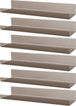 Dezzer 6 Pack Acrylic Shelves for Wall, 15