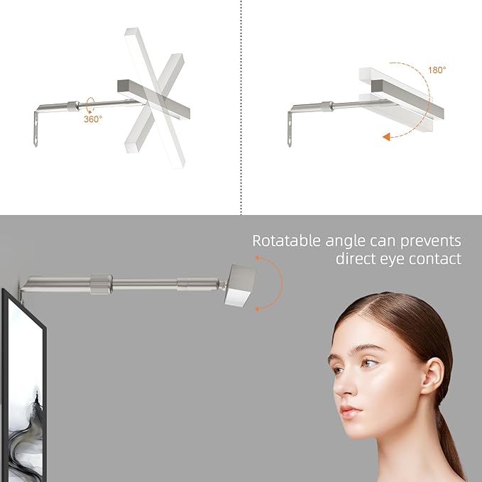 4W Plug in Picture Light for Paintings with Remote Control, 12" LED Art Display Lighting for Gallery, Dartboard, Artwork, Nickel Wall Mounted Picture Frame Light