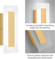 LMQNINE Modern LED Acrylic Gold Wall Sconce White Light 6000K for Bedroom Corridor Stairs Bathroom Indoor Lighting Fixture Lamps Home Room Decor (2- Pack)…