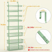 Moforoco Sage Green Over The Door Pantry Organizer, Pantry Door Organizer Shelves, Kitchen Organizers and Storage, Hanging Basket Wall Spice Rack Seasoning Shelves