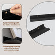 Heimlove Picture Ledge Shelf,24 inch Long Floating Shelves for Wall Set of 4,Black Picture Shelf with Lip for Wall Decor,Living Room,Bedroom,Bookshelf,Nursery,Perfume