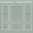Peel and Stick Wall Molding Kit, 3D Pre-Cut Wall Panels for Interior Wall Decor, Peel and Stick Wood Panels, (50