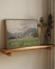 InSimSea Framed Canvas Wall Art Vintage Decor, Retro Landscape Canvas Wall Art, Wild Field Pictures for Bathroom Wall Decor, Wall Decorations for Living Room, Dining Room Decor, 12