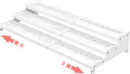3-Tier Expandable Metal Spice Rack Organizer for Cabinet & Pantry, Adjustable 12.8-24