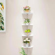 6 Inch White Floating Corner Shelf Wall Mounted, Triangle Decorative Shelf for Home, Bathroom, Phone & Small Items