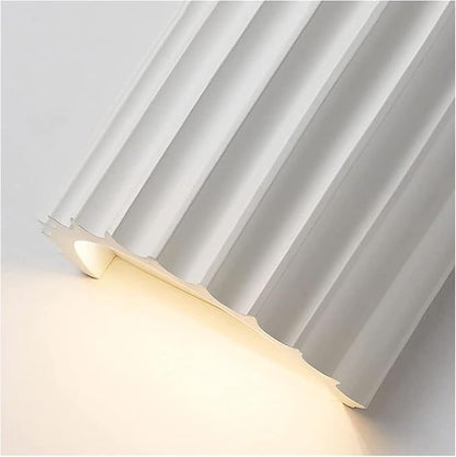 Nordic Minimalism Vintage Lamp Light Geometric Wall Lamp LED Wall Sconce Up Down Wall Lamp Resin Wall Spot Accent Lighting Indoor Lamps Night Lights for Living Room Bedroom Hallway(White)
