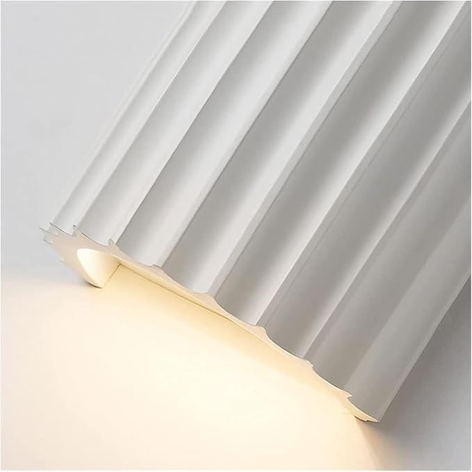 Nordic Minimalism Vintage Lamp Light Geometric Wall Lamp LED Wall Sconce Up Down Wall Lamp Resin Wall Spot Accent Lighting Indoor Lamps Night Lights for Living Room Bedroom Hallway(White)