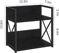 YINMIT Countertop Shelf Organizer,Coffee Bar Accessories,Spice Rack,Coffee Counter Shelf,2 Tier Coffee Organizer Station for Mugs,Cups,Cream,Syrup(Black, Medium)