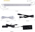 LABOREDUCER Under Cabinet Lighting Wired Plug in or Hardwired Warm White 2700K,8 Pack 11inch Linkable Dimmable LED Under Cabinet Lights with Power Adapter,24V Under Counter Lights for Kitchen