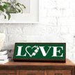 Clover Love Sign, Stylish Wooden Plaque Signs, Beautiful Home Decor, Shamrocks Wooden Box Sign, Shelf Table Mantel Decoration, Farmhouse Decor for St. Patrick's Day, 9.5x3.1x1 inches