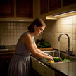 Under Cabinet Light 16 Inch Plug in 110VAC. Hand Wave Activated. 8W LED Light Bar. Bright but Dimmable. Light Color Adjustable. For Kitchen Under Cabinets, Counter, Over Sink Closet Workbench