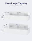 Kitsure Shower Caddy - 2 Pack Adhesive Shower Organizer, Rustproof Metal Shelves, No-Drill Bathroom Organizers and Storage, White, Large